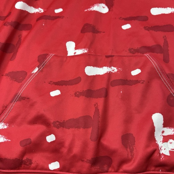 Under Armour Red Paint‎ Splatter Hoodie Men's Medium - Picture 4 of 9